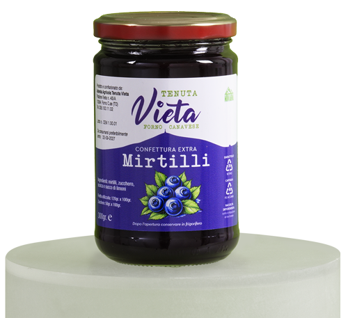 Confettura 100% di mirtilli della Tenuta Vieta