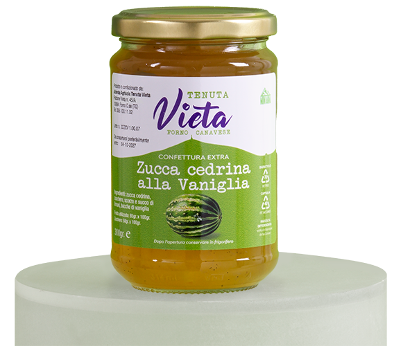 Confettura di zucca cedrina alla vaniglia della Tenuta Vieta
