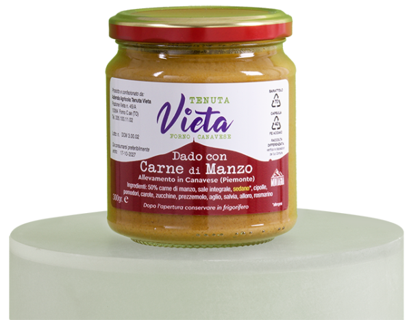 Dado con carne di manzo del Canavese della Tenuta Vieta